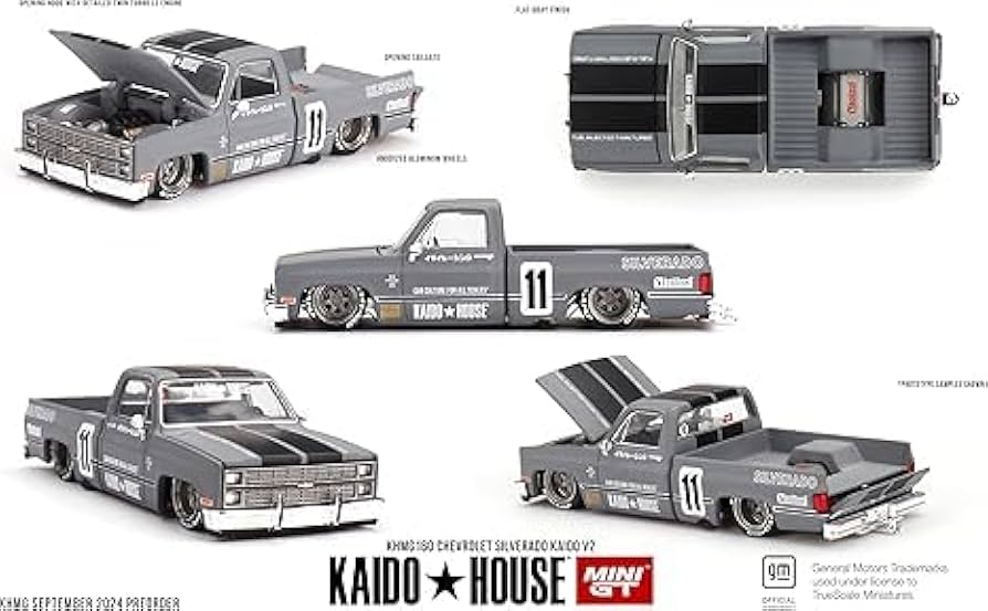 Amazon.com: Kaido House Chevrolet Silverado Kaido V2 by Mini GT in